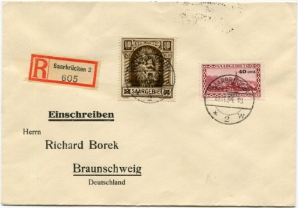 Briefmarke Saargebiet, Michel 179-194, Volksabstimmung 1935