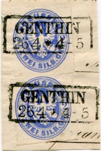 Briefmarke Preußen, Michel 17 a, 2 Sgr Adler im Oval